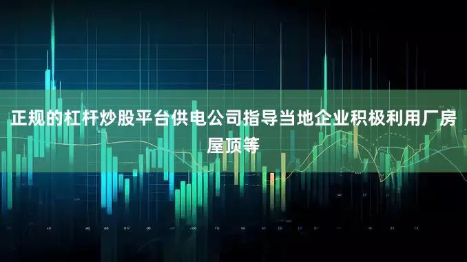 正规的杠杆炒股平台供电公司指导当地企业积极利用厂房屋顶等